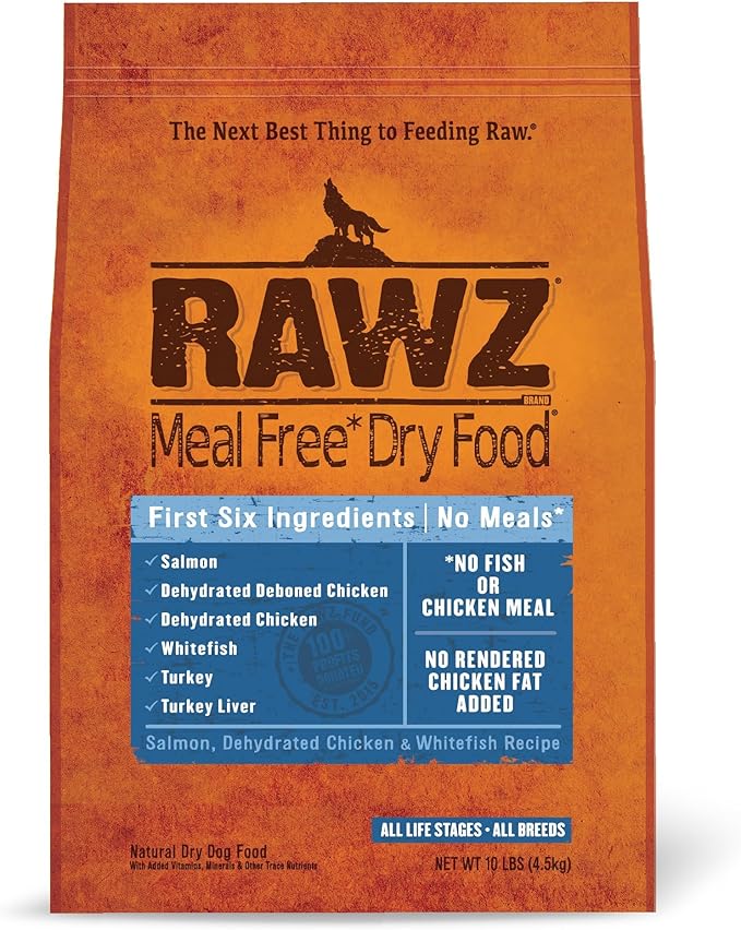 Rawz Meal Free Dry Dog Food (3.5 lb, Chicken,Salmon & Whitefish)