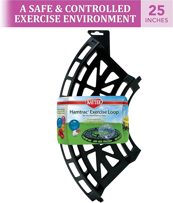 Kaytee Hamtrack Exercise Loop for Exercise Balls & Critter Cruiser Car (includes 4 curved sections)