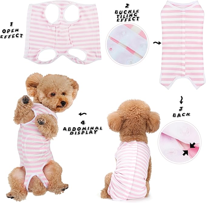 Comprehensive Post Surgery Dog Recovery Suit Ensuring Ultimate Comfort Unrestricted Mobility: Premium Cotton Protective Wound Care Shirt for Puppies, Cats, and Small Pets Rose Red XL