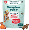 Shameless Pets Soft & Chewy Dog Treats, Bacon Me Crazy Meaty Tenders, 1.5lb – Real Bacon is 1st Ingredient – Grain Free, No Corn or Soy – Digestive Support – for Small, Medium & Large Dogs