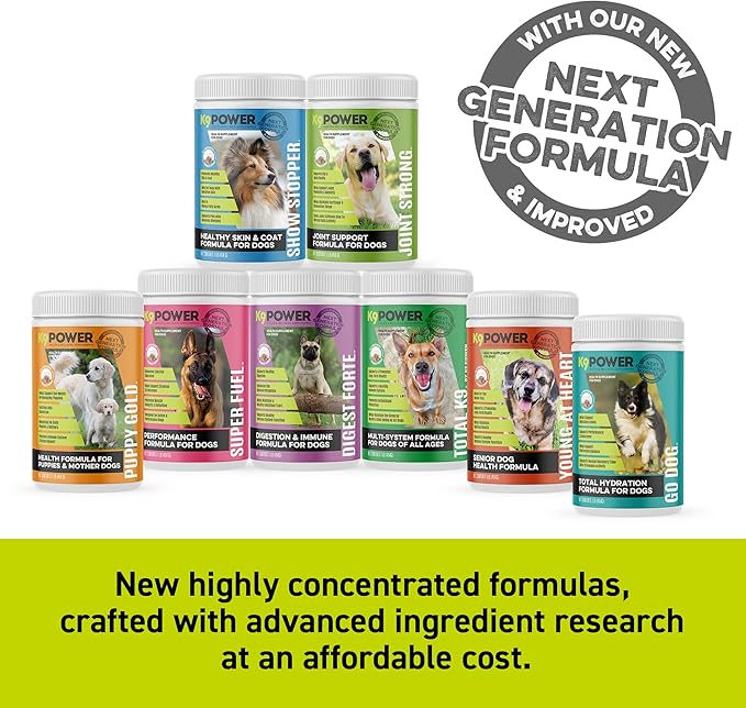 K9Power Joint Strong – Dog Joint Supplement for Mobility, Pain & Inflammation Relief – Glucosamine, Chondroitin, Collagen, Curcumin, Omega 3s, CMO, Green Tea – Ideal for Arthritis & Joint Protection