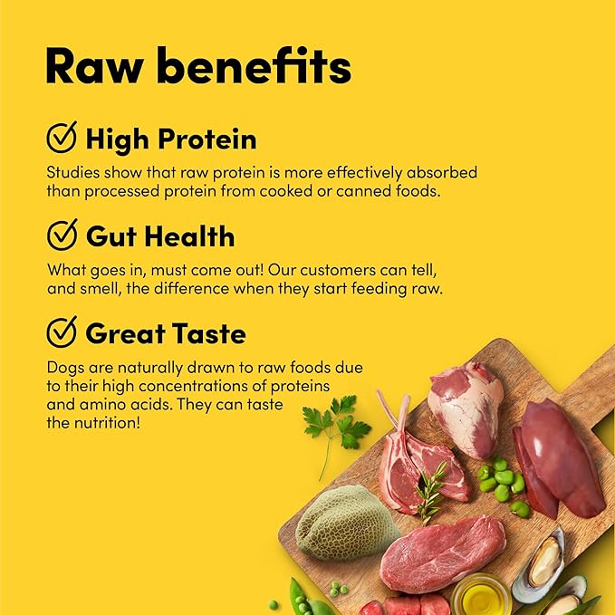 Raw Freeze Dried Dog Food RawMix50 Premium Grass-Fed Lamb Recipe, Protein Rich, Includes Kibble, Non-GMO, No Wheat or Corn, 4 lbs