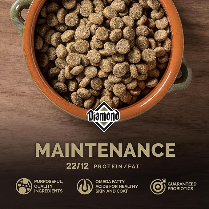 Diamond Maintenance Adult Dry Dog Food 22/12 for Moderately Active Dogs 40lb Bag