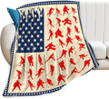 banonaty Hockey Throw Blanket, Cozy Fleece Flannel Plush Bedding Ice Hockey Gifts for Boys Girls Men Women Youth Kids for Couch Sofa Bed Decor 40"X50"