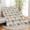 Boston Terrier Throw Blanket French Bulldog Frenchie Puppy Stuff Gifts for Dog Lover Kids Girls Boys Adults Women Men Soft Cozy Warm Plush Fluffy Fuzzy Fleece Blanket Decor 60''X80''