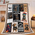 Dachshund Throw Blanket Weiner Dog Dachshund Puppy Stuff Gifts for Dog Lover Kids Girls Boys Adults Women Men Soft Cozy Warm Plush Fluffy Fuzzy Fleece Blanket Decor 40''X50''