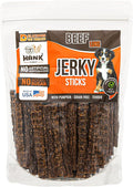 Hank & Harley Jerky Sticks Beef Lung 1 lb - USA Lean Protein Soft Dog Treats with Pumpkin. 100% Natural, NO Added Sugar, Flour or fillers. Ideal for finicky Pets