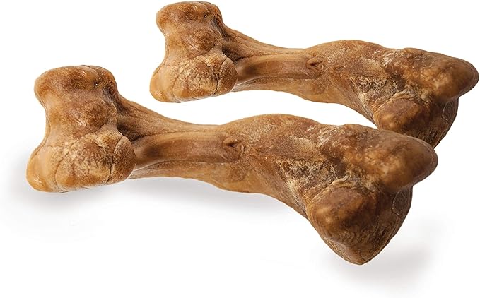 Nylabone Healthy Edibles Wild Natural Long-Lasting Turkey Flavor Bone Chew Treats for Dogs, Small/Regular (), 4 Count (Pack of 2)