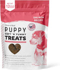 Chew + Heal Labs Dog Salmon Jerky for Puppies - 12 oz of Wild Caught Alaskan Salmon Jerky for Puppy Development with Chickpeas, Carrots, Sweet Potato, and Fruit - Made in The USA