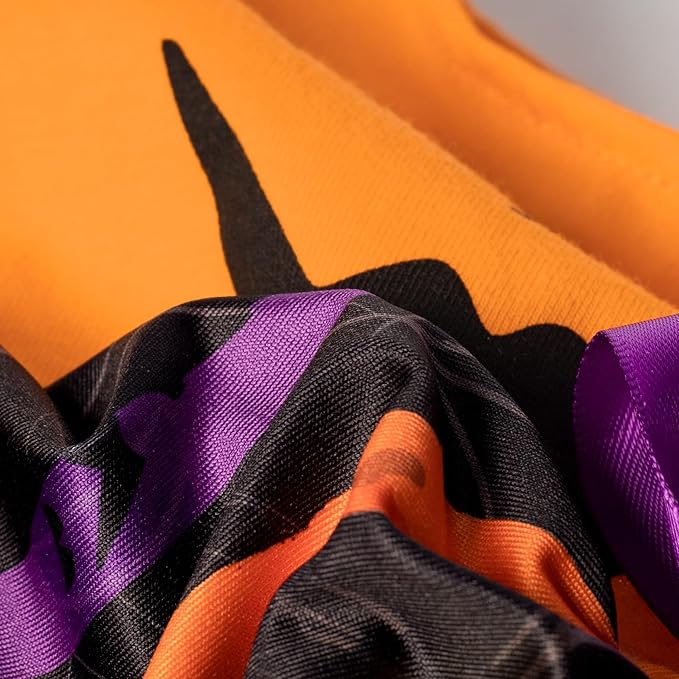 Fitwarm Halloween Pumpkin Dog Dress, Funny Dog Halloween Costumes, Doggy Clothes for Small Dogs Girl, Pet Apparel, Orange, Black, Purple, Large