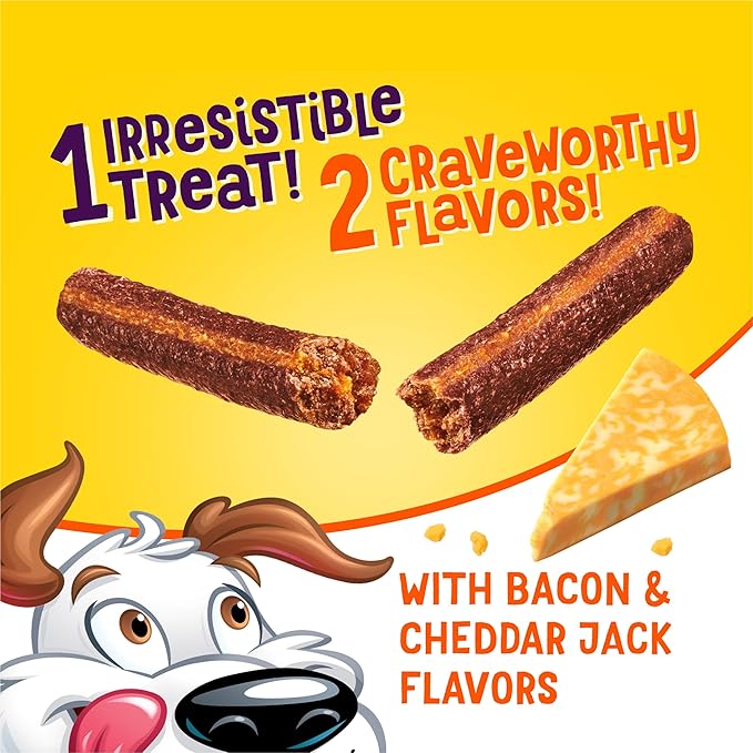 Beggin’ Flavor Stix Treats for Dogs with Bacon and Cheddar Jack Flavor - 40 oz. Pouch
