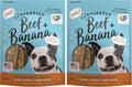 PET JERKY FACTORY Premium Beef and Banana 12 oz. Dog Jerky Treats | 100% Human Grade | USA Made-| High Protein-| Grain Free-| Limited Ingredients-| No Filler-| BHA-BHT Free-| Soft-Tender,(Pack of 2)