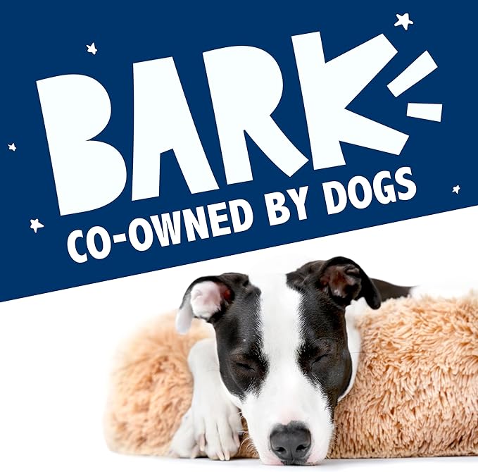 Barkbox Dog Bed, 2-in-1 Memory Foam Donut Cuddler Dog and Cat Bed, Calming Orthopedic Joint Relief Fur Crate Lounger for Pets, Machine Washable + Removable Cover, Waterproof Lining, Includes Toy