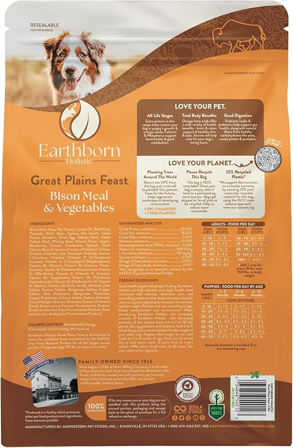 Earthborn Holistic Great Plains Feast Grain-Free Dry Dog Food