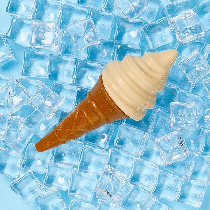 SPOT Pup Ice- Ready to Freeze at Home Dog Treats-Edible Chews for Medium Breed Dogs & Puppies with Real Chicken to Keep Your Pup Cool Year Round, Waffle Cone Vanilla and Peanut Flavor, 2pcs