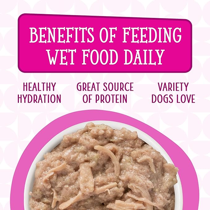 Weruva Dogs in The Kitchen, Fowl Ball with Chicken Breast & Turkey Au Jus Dog Food, 2.8oz Pouch (Pack of 12)