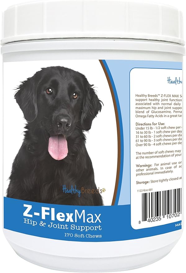 Healthy Breeds Flat Coated Retriever Z-Flex Max Hip and Joint Soft Chews 170 Count