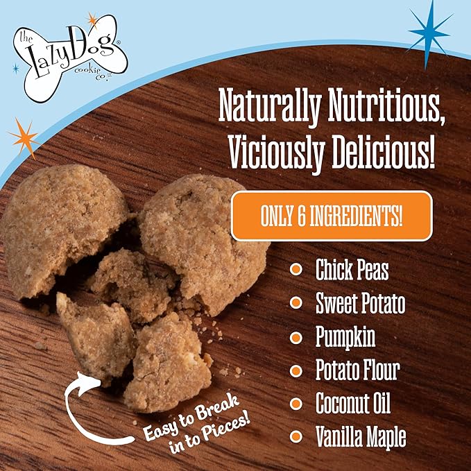 Lazy Dog Cookie Co. Candied Maple Sweet Potato - Crunchy Baked Dog Treat 14oz