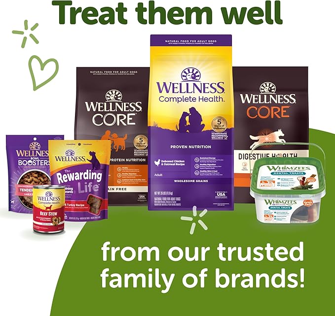 WHIMZEES Wellness Occupy Dog Dental Treats, Medium Size, (12 Count)