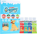 M-PETS Variety Pack Lickable Dog Treats,4 Flavors Soft Healthy Dog Snacks in Squeeze Tubes for Puppies & Seniors,Reward Training or Food Topper,Low-Calorie Puree for Joint & Digestive Support – 8 Pack