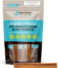 Raw Paws Thin Bully Sticks for Small Dogs, 6-Inch (5-Count) - Low Odor Bully Chews for Puppies - Free-Range Pizzle Sticks for Dogs - Single Ingredient Dog Chews - Rawhide Alternative - Long Lasting