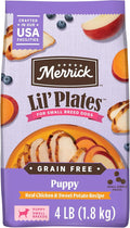 Merrick Lil’ Plates Premium Grain Free Dry Puppy Food For Small Dogs, Real Chicken And Sweet Potato Kibble - 4.0 lb. Bag