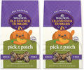 Old Mother Hubbard Wellness Pick of The Patch Dog Biscuits, Natural, Training Treats, Pumpkin & Carrot Flavor, Mini Size, (16 Ounce Bag) (Pack of 2)
