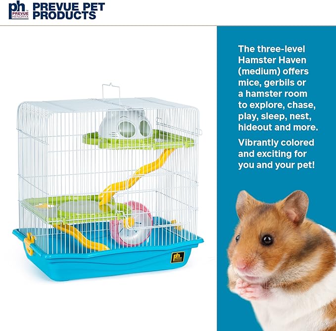 Prevue Pet Products SP2004BL Hamster Haven, Medium, Blue