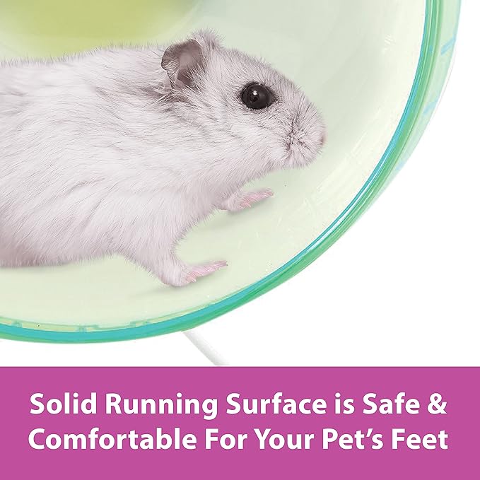 Kaytee Silent Spinner Wheel For Pet Mice and Dwarf Hamsters, Mini 4.5 Inch