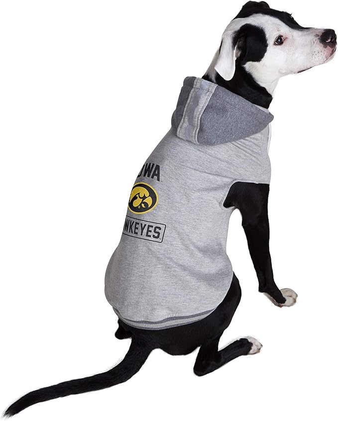 Littlearth NCAA Unisex NCAA Pet Hooded Crewneck with Team Logo and Name