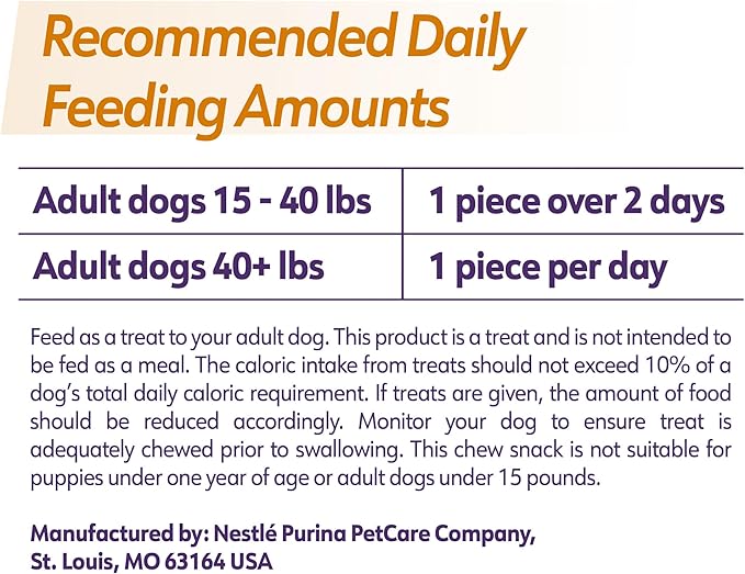 DentaLife Plus Immune Support Dog Treats for Large Dogs 40 lbs. and up, Cleans Teeth, Freshens Breath, & Supports Immune Health, Chicken, Apple, & Blueberry Flavor, 22.6 oz., 19 Chews - 19 ct. Pouch