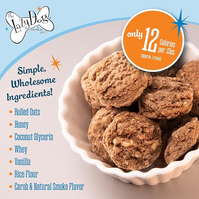 The Lazy Dog Cookie Co. Soft Dog Treats, Mutt Mallows Sweetie Smores, for Small, Medium and Large Dogs, Wheat-Free, Baked in The USA, 5 oz. (Pack of 3) Smores