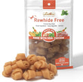Premium Peanut Butter Dog Chew Bones, Rawhide Free, Gluten Free, Made with Limited Ingredients, Delicious, Healthy, Highly Digestible (MINI 18pcs/Pack)