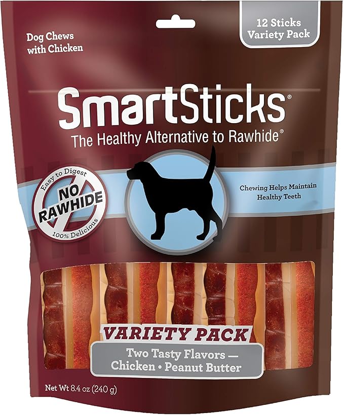 SmartBones SmartSticks, Treat Your Dog to a Rawhide-Free Chew Made With Real Meat and Vegetables