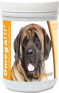 Healthy Breeds Mastiff Omega HP Fatty Acid Skin and Coat Support Soft Chews 90 Count