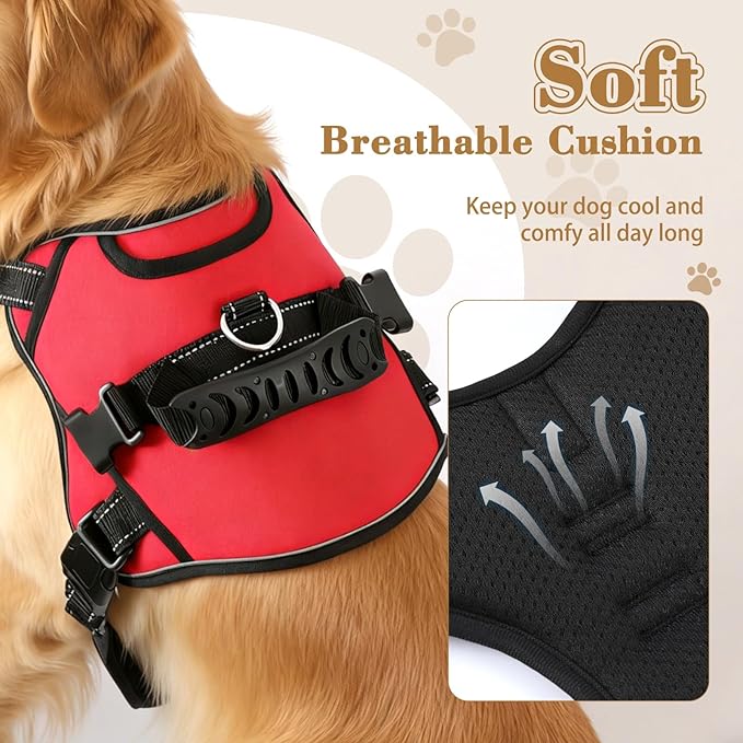 NOYAL Dog Lift Harness for Senior & Injured Pets – Full-Body Support Sling with Breathable Mesh, Front/Rear Leg Assist for Arthritis, Hip Dysplasia & Post-Surgery Recovery (Medium-Large Breeds)