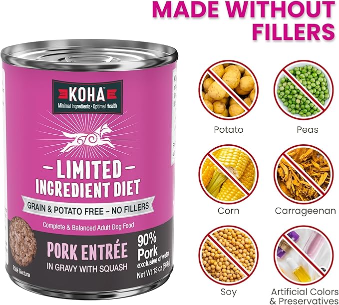 Limited Ingredient Diet Pork Entrée for Dogs