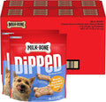 Milk-Bone Peanut Buttery Dipped Dog Biscuits with Jif Peanut Butter, 32 Oz. Bags (Pack of 2)
