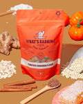 What's Barking Soft Bites, Soft Chewy Dog Treats for Training or Snacking, Pet Essentials, Bite Size Pieces for Dogs, Natural Ingredients, Made in USA, Resealable Bag (Pack of 1, Pumpkin Cinnamon)