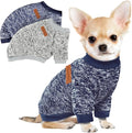 2-pack fleece dog sweaters for small dogs in grey and pink
