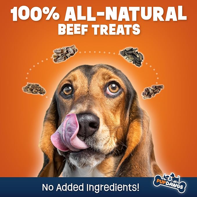 Beef Lung Dog Training Treats | Dental Chews | Healthy Low Calorie | Dehydrated Natural | 16oz Package