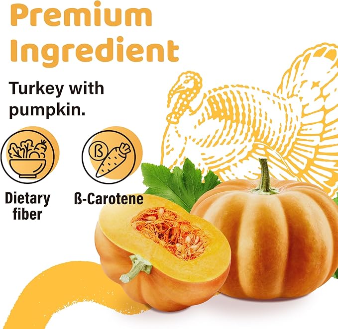 iPaw Turkey Dog Treats, All Natural Human Grade Dog Treat, Suitable for Training chew, Hypoallergenic, Rawhide Alternative, Ring (Pumpkin), 5 Packs