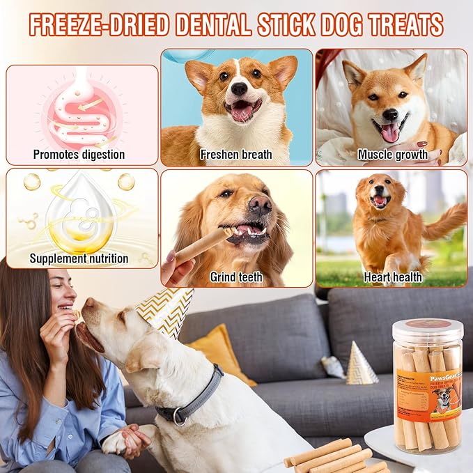 Salmon Sticks for Dogs,Real Salmon and Carrots,Easily Digestible,High Protein Dog Treat,Freshens Breath Healthy,for All Breeds (75g)