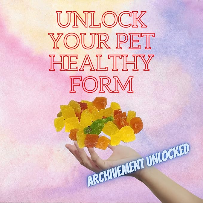 Large Pack Fish Sticks + Mixed Dried Fruit and Vegetable Pellets - Sugar Glider, Squirrel, Hamster and Small Exotic Pet Treats/Food