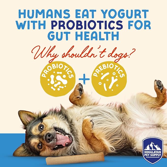 Himalayan Dog Chew Strawberry Honey Yogurt Sticks for Dogs | Protein-Rich Treats with Prebiotics & Probiotics | Lactose-Free, Grain-Free, Gluten-Free | Healthy Yogurt Chews for All Breeds | 5 Count