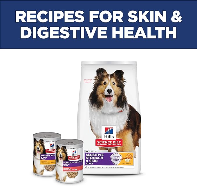 Hill's Science Diet Adult 1-6 Sensitive Stomach & Skin Dry Dog Food, Chicken, 36 lb. Bag