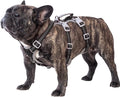Huntboo Escape Proof Dog Harness, Escape Artist Harness, Reflective Harness with Padded Handle, Breathable, Durable, Adjustable Vest for Medium Dogs Walking, Training, and Running Gear (Black, S)