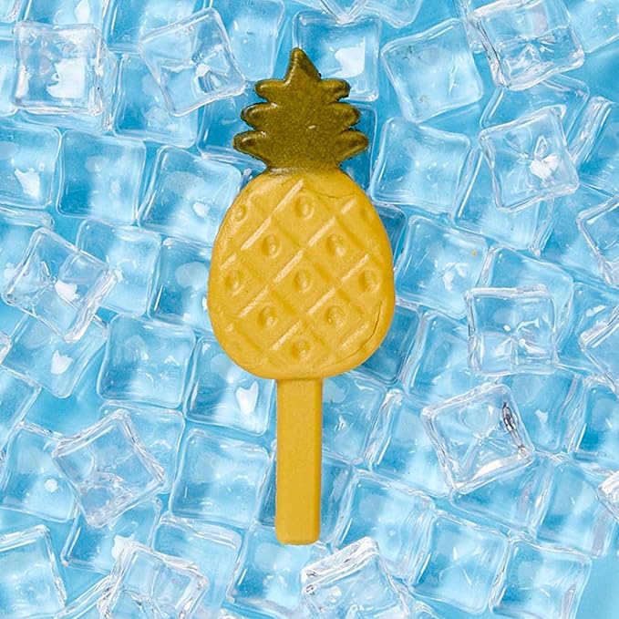 Pup Ice- Ready to Freeze at Home Dog Treats-Edible Chews for Small Breed Dogs & Puppies with Real Chicken to Keep Your Pup Cool Year Round, Fruity Lollies Pineapple Flavor, 3pcs