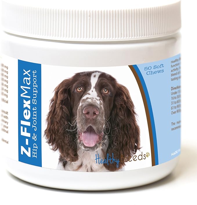 Healthy Breeds English Springer Spaniel Z-Flex Max Hip and Joint Soft Chews 50 Count