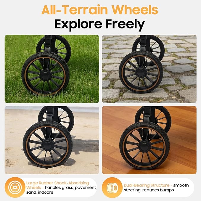Adjustable Large Dog Wheelchair for Hind Legs | Rehabilitation Walking Aid with Harness & Large Wheels for Disabled & Senior Dogs, Up to 65kg/143lbs